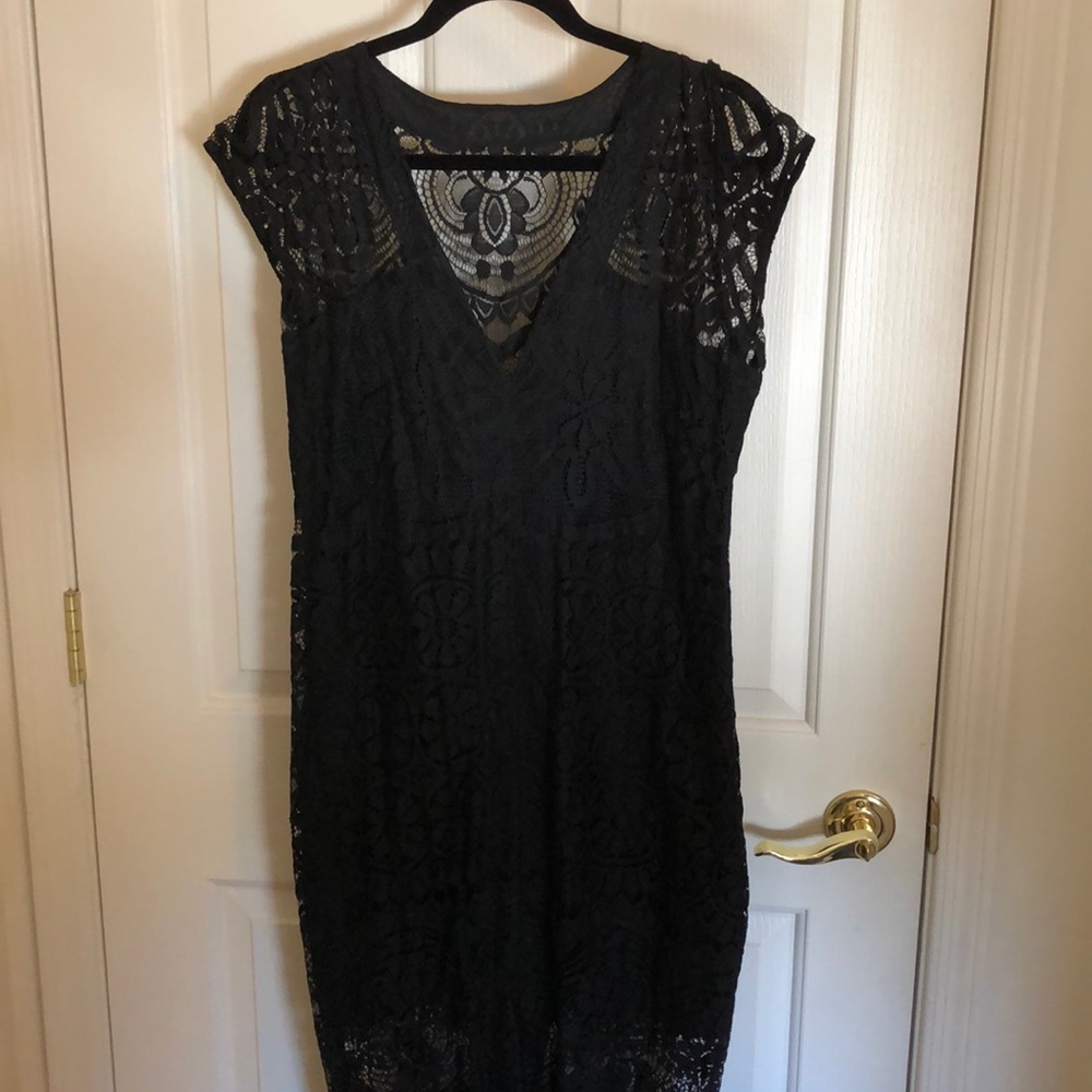 Express black lace dress worn once